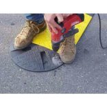 AM10 ZS Forgalom lassító fekvőrendőr záró elem 10 km/h 60x215x430 mm