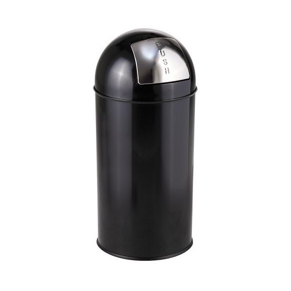 Hulladékgyűjtő fém betéttel-króm 40 L, ø 350x719 mm