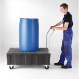 Kerekes műanyag gyűjtőkád, 805x1205x1040 mm, 250 L