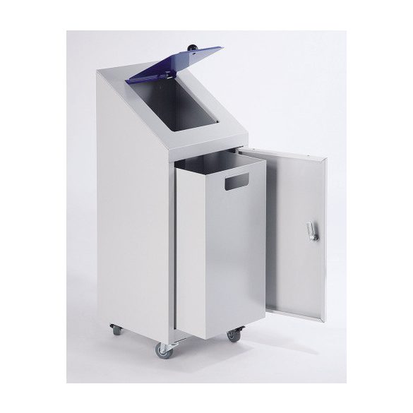 SOLO fém edény bedobónyílással, 32 L, 330x300x875 mm