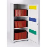 Fém szelektív edény, 3 x 75 l, 700x450x1675 mm