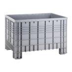   Merevítőbordás műanyag konténer tartály 1200x800x800 mm 520 L