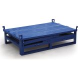 Összecsukható lemez konténer fedéllel 1240x840x985 mm