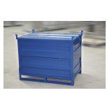 Összecsukható lemez konténer fedéllel 1240x840x985 mm