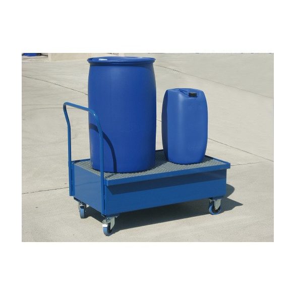 Kerekes gyűjtőkád, festett 1200x800x250/1200 mm, 220 L