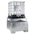 Tüzihorganyzott  kármentő tálca 1000 L, 1200x1500x950 mm