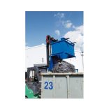 600 literes fém láda nyitható aljjal, 1260x840x910 mm