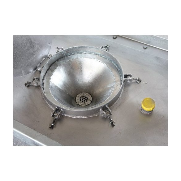 500 literes fém dupla falú veszélyes hulladéktároló, 1280x880x910 mm