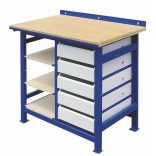 Z Fém munkaasztal 5 fiókkal, 920x600x930 mm