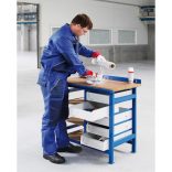 Z Fém munkaasztal 5 fiókkal, 920x600x930 mm