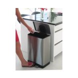 Rozsdamentes hulladéktároló kivehető betéttel 20 l, 365x320x445 mm