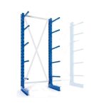   Egyoldalú karosállvány, 270 cm széles, 300 cm magas, állítható 60 cm konzolok, 2x5 konzol, 140 kg/konzol 