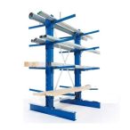   Kétoldalú karosállvány, 270 cm széles, 250 cm magas, állítható 40 cm konzolok, 2x4 konzol, 220 kg/konzol 