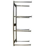 Gumiabroncs tároló polcállvány, bővítő 250 x 100 - 150 x 30 cm, 4 szint