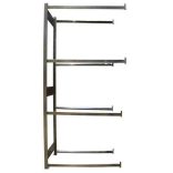 Gumiabroncs tároló polcállvány, bővítő 250 x 100 - 150 x 30 cm, 4 szint