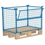 Raklap rácsos feltét lenyitható ajtóval 1200x800 mm