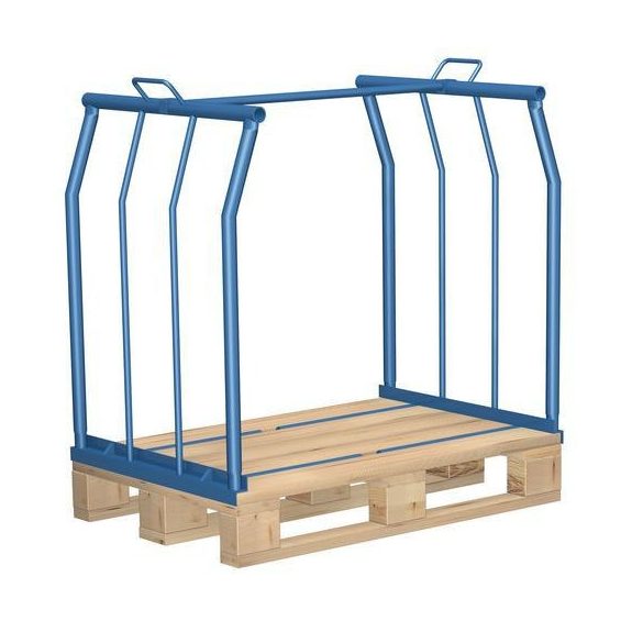 Egymásra rakható raklapmagasító keret 