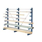   Egyoldalú konzolos polcállvány, alapkivitel 200 x 675 x 59 cm, 6 480 kg, 36 konzolos