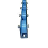 Univerzális görgős szállítólécek, műanyag, 41 mm-es szélesség, 75-125 mm-es raszter