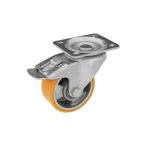   Forgó - fékes Nagy teherbírású ipari kerék, átmérő: 80 mm