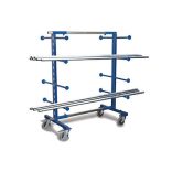 Kétoldalú lemezszállító kézikocsi, 540-1400 x 830 x 1800 mm