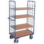   Magas polcos kocsi 4 rakfelület, 2 oldalfal, rakfelület mérete: 850 x 500 mm