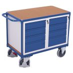   Műhelykocsi 1 rakfelülettel, 8 db fiókkal, 1190 x 600 x 930 mm