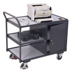   ESD műhelykocsi 3 rakfelülettel, rakfelület mérete: 985 x 590 mm