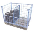   Elválasztó rács raklapmagasítóhoz, ferde, 750x800/400 mm