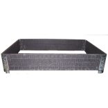 Műanyag raklapmagasító zsanéros keret, újrahasznosított anyagból 800x1200x200 mm