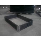 Műanyag raklapmagasító zsanéros keret, újrahasznosított anyagból 800x1200x200 mm