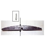 AR forgalomlassító küszöb (fekvőrendör) 20-25 km/h 1000x400x40 mm