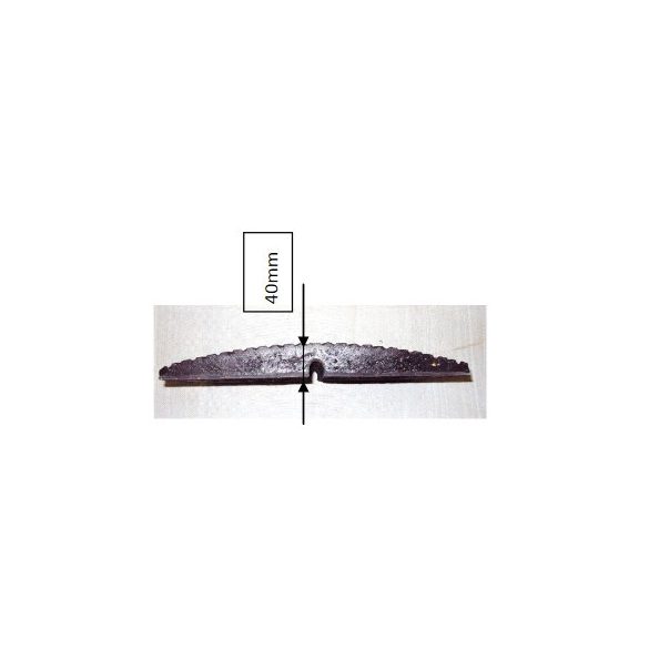 AR forgalomlassító küszöb (fekvőrendör) 20-25 km/h 2000x400x40 mm