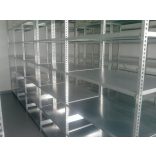 DIMAX polc magasság 2 m, 5 polcos, mezőszélesség 1 m, mélység 30 cm, kétmezős