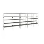   DIMAX polc magasság 2 m, 5 polcos, mezőszélesség 1 m, mélység 30 cm, ötmezős