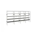   DIMAX polc magasság 2 m, 5 polcos, mezőszélesség 1 m, mélység 80 cm, négymezős