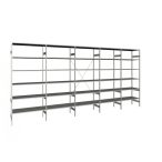   DIMAX polc magasság 2.5 m, 6 polcos, mezőszélesség 1 m, mélység 30 cm, ötmezős