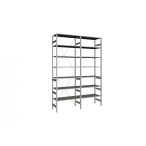   DIMAX polc magasság 3 m, 7 polcos, mezőszélesség 1 m, mélység 60 cm, kétmezős