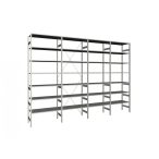   DIMAX polc magasság 3 m, 7 polcos, mezőszélesség 1 m, mélység 80 cm, négymezős