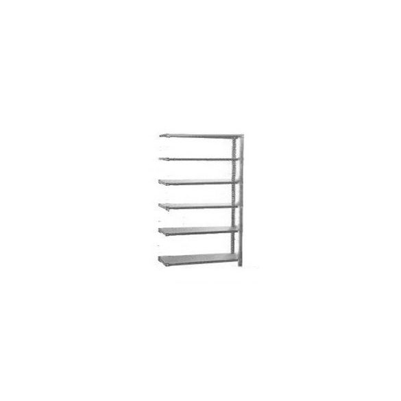 Salgó polc 2 m magas 1200x500 mm 6 polc bővítő állvány