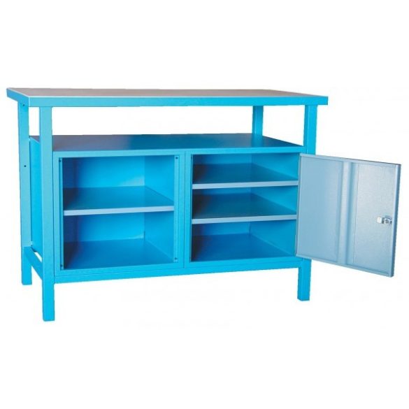 G P 1200 T munkapad 1 szekrény, 2 polc 1200x600x850 mm