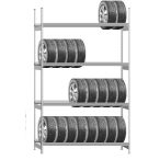 Gumiabroncstároló állvány alap 2000x450x3048 mm 4 szint