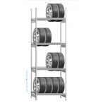 Gumiabroncstároló állvány alap 1000x450x3048 mm 4 szint
