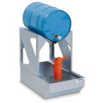   Lefejtő állomás acélból, 1 db 60 l hordóhoz, horganyzott, horganyzott hordótartó bakkal