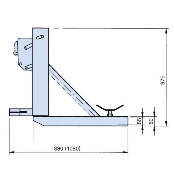 Hordófogó, acélból, lakkozott, 1 db 200 literes hordóhoz