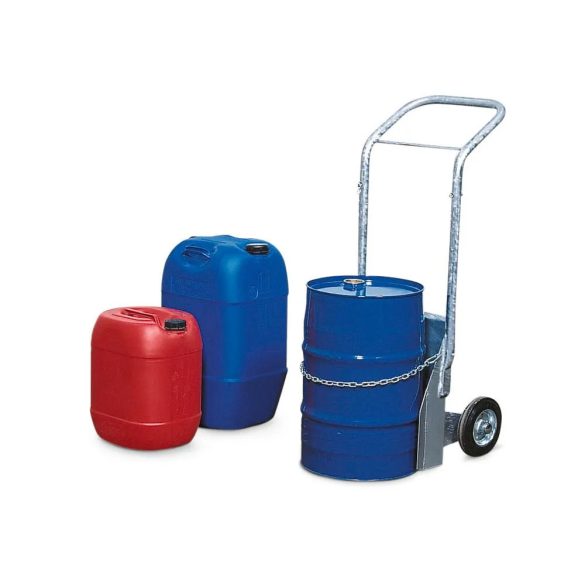 Acél palackos kocsi BK-60, 1 palackhoz, tömör gumi