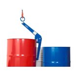 Hordófogó acélból, 200 l bordás v hordók függőleges emelésére