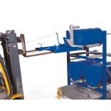 Hordófogó RLN acélból, horganyzott, 1 db 200 literes hordóhoz