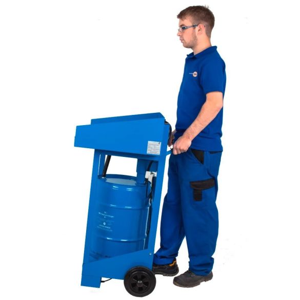 Alkatrészmosó F2, 1 db 50 literes hidegtisztítós hordóhoz csatlakoztatható, mobil