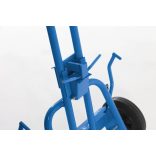 Hordószállító emelő acélból, lakkozott, tartórendszerrel